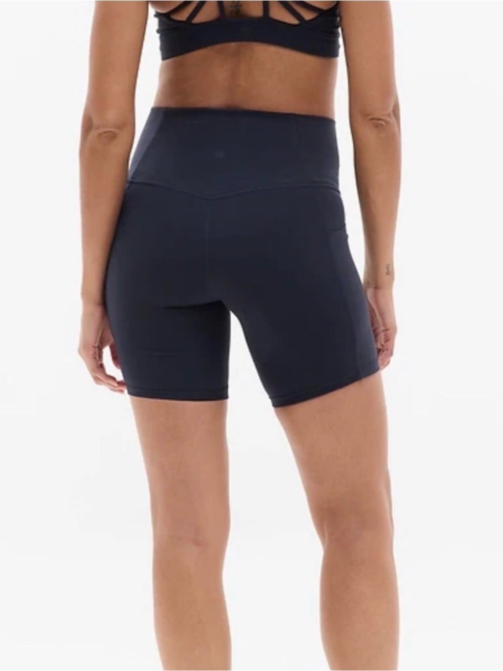 ATHLETA Ultimate Stash Bike Shorts 9" NAVY New XXS New